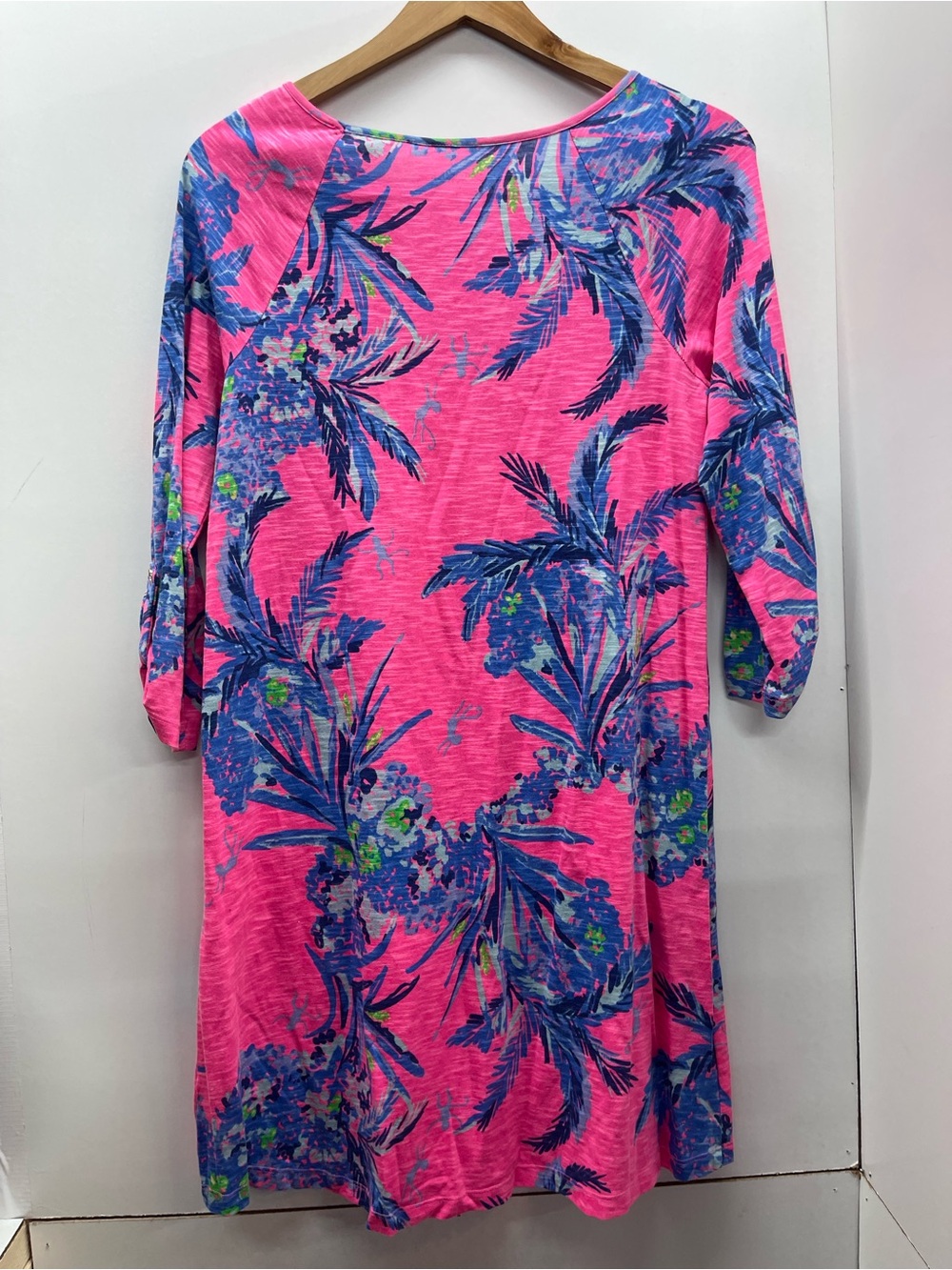 Lilly Pulitzer Surfcrest Swing Dress in  Tiki Pink Out on a Limb print - Picture 2 of 4